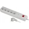 Jonex maitinimo juosta PS-5PF viršįtampių apsauga su filtru 5 lizdai be 10A 5m /OMY 3x1/ balta