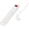 Jonex maitinimo juosta PS-5PF viršįtampių apsauga su filtru 5 lizdai be 10A 5m /OMY 3x1/ balta