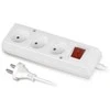 Jonex Prailgintuvas su jungikliu, 3 lizdai, 10A, 1,5m /OMY 2x1/ baltas PS-360WS T-106040