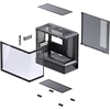 Jonsbo D200 PC Case, Mini Tower, mATX, Tempered Glass – juodas
