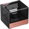 Jonsbo TK-0 PC kompiuterio korpusas, Mini-Tower, Mini-ITX, Tempered Glass, Holz – juodos spalvos