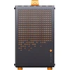 Jonsplus Z20 Micro-ATX kompiuterio korpusas, mit Tragegriff – juodos spalvos/oranžinės spalvos