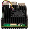 Joy-IT aliuminis dėklas Raspberry Pi 5 - juodas, Armor Case Block Active