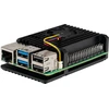 Joy-IT aliuminis dėklas Raspberry Pi 5 - juodas, Armor Case Block Active