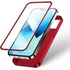 Joyroom 360 Full Case priekinis ir galinis dangtelis, skirtas iPhone 13 + grūdinto stiklo ekrano apsauga raudona (JR-BP927 raudona)