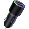 Automobilinis įkroviklis Joyroom JR-CL10 LED 2xUSB 24W juodas