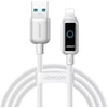 Kabelis Joyroom S-A55 StarFlight 3A USB-A – Lightning 1,2m – baltos spalvos