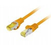 Lanberg PATCHCORD KAT.6A S/FTP LSZH CU 0,5 M ORANŽINIS FLUKE PASSED LANBERG