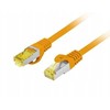Lanberg PATCHCORD KAT.6A S/FTP LSZH CU 1M ORANŽINĖ FLUKE PASSED LANBERG