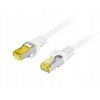 Lanberg Patchcord Lanberg S/FTP kat.6A 0,5m LSZH CU fluke passed balta