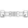 Jungiamoji žarna Ferro Plieninė pinto plieno žarna 3/4" NN L-100cm PWS64