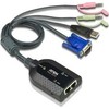 Jungiklis Aten ATEN KA7178 KVM adapteris, CPU modulis, VGA, USB, garsas, virtuali medija, dviguba išvestis