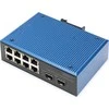 Šakotuvas Jungiklis Digitus DIGITUS Industrial 8+2-Port Fast Ethernet Switch 8 Port FE RJ45 2 GE SFP prievadai