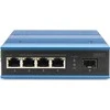 Šakotuvas Jungiklis Digitus DIGITUS Jungiklis Ind. 4-Port 10/100 mėlyna