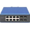 Šakotuvas Jungiklis Digitus DIGITUS Switch 8+4 -Port Gigabit Ethernet PoE