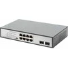 Šakotuvas Assmann Electronic DIGITUS 8 Port Gigabit Switch 8xRJ45 6xPoE + 2G SFP 180W 802.3 af/at/bt standarto palaikymas