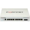 Šakotuvas FORTINET FS-108F L2 komutatorius - 8 x GE RJ45 jungtys 2 x GE SFP 12V/3A maitinimo adapteris be ventiliatoriaus, kurio įėjimo įtampa 100