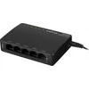 Šakotuvas LANBERG jungiklis PoE darbalaukio 5 prievadų 1GB 4 jungtys PoE 30W/prievadas max 60W DSP3-1005-60W nevaldomas