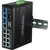 Šakotuvas Jungiklis TRENDnet TRENDnet jungiklis 10 prievadų pramoninis Gbit PoE++ Din-Rail