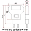 Rum Lux MINI Naktinė lempa LED DO GNIAZDKA Z WŁĄCZNIKIEM 1W