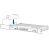 Juniper Networks SRX300 montavimas į stelažą (su adapterio padėklu)