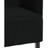 Aukštos nugaros sofa 101cm Juoda audinys