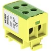 MOREK Geležinkelio jungtis 2.5-35mm2 gelsvai žalia 4 skylė AL / CU TH35 1P MA2035Y10 Morek 4054