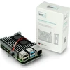 Raspberry Pi 4B korpusas JustPi DNG-16012 su 2 aušinimo ventiliatoriais, metalinis, pilkas