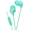 Ausinės JVC HA-FR15-Z-E Colourful inner ear ausinės with remote & mic, su laidu, 8 - 23000 Hz, Calls/Music, 3.3 g, Ausinės, Turquoise