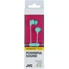 Ausinės JVC HA-FR15-Z-E Colourful inner ear ausinės with remote & mic, su laidu, 8 - 23000 Hz, Calls/Music, 3.3 g, Ausinės, Turquoise