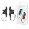 JYS 2x „Joycon Joy-con“ vertikalios rankenos + dirželis „Nintendo Switch 2“ / „NSW 2“ / juodas