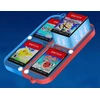 jys Pudełko Dėklas Case Futerał Obudowa Box Na žaidimų kortelėm skirtų Nintendo Switch Oled / Transparentny Mėlynai-raudona