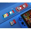 jys Pudełko Dėklas Case Futerał Obudowa Box Na žaidimų kortelėm skirtų Nintendo Switch Oled / Transparentny Mėlynai-raudona