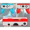 jys 2x Handgrip Uchwyty Joy-cony Nintendo Switch Oled / Ns226 / Mėlyna-raudona