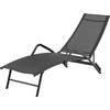 Jysk sunlounger NORDSTRAND W57xL195 juodas
