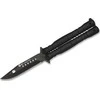 K25 drugelio peilis K25 02131 Balisong juodas