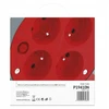 Kabelio ritė Emos P19410N 10m 4 lizdai PVC 230V 10A 1mm2 IP20 raudona/juoda