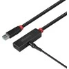 USB Prailginimo Laidas - LINDY USB 3.0 Aktyvus Prailginimo Laidas Plonas 8 m