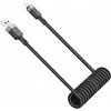 Acefast C14-04 USB-A – USB-C kabelis Spring 480Mb/s 3A 1.2m – Juodos spalvos