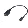 AV adapteris Akasa HDMI Micro - HDMI 0,2m juoda (AK- CBHD09- 25BK)