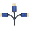 Kabelis Alcasa Alcasa 4521-SF005B HDMI kabelis 0,5 m HDMI A tipo (standartinis) mėlynas