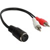 Alcasa Cable 2x Cinch Wtyk - 5 kontaktų DIN Lizdas (AD-5B2CS)