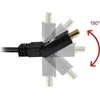ART KABH AL-05 ART Kabelis AL-05-1,8m HDMI 1.4 HQ 19pin vyriškas/HDMI 19pin vyriškas kampinis auksinis padengtas