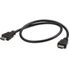 Kabelis Aten HDMI - HDMI 0.6m juoda
