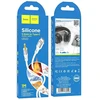 Kabelis AUX Jack 3,5 mm - Lightning Hoco 1 m UPA22 baltas