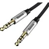 Baseus Yiven Audio Cable 3.5 male Audio M30 1.5 (Juodas)