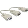 Delock Adapteris Seriell Sub-D9 Stecker > 2 x Buchse 17cm