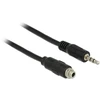Kabelis Delock DeLOCK 1m, 2x3.5mm kabelis audio 3.5mm Juodas