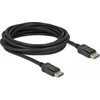 Delock DisplayPort kabelis 10K 60 Hz 54 Gbps plastikinis korpusas 2 m