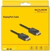 „DeLOCK“ „DisplayPort“ kabelis 8K 60 Hz 40 Gbps 2 m, 2 m, „DisplayPort“, „DisplayPort“, kištukas, kištukas, 15360 x 8640 pikselių